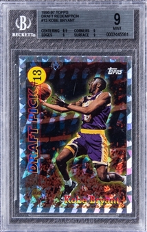 1996-97 Topps Draft Redemption #13 Kobe Bryant Rookie Card - BGS MINT 9